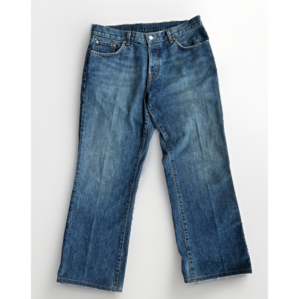 ⁠Vintage USA Made Lucky Brand Hendrix Jeans 36x30 Y2K Faded Relaxed Button Fly